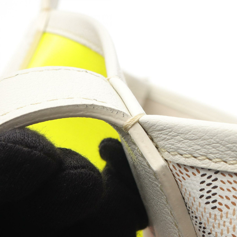 GOYARD Villette PM 歐洲印度風格手提包,帆布皮革材質,白色,二手女款-8