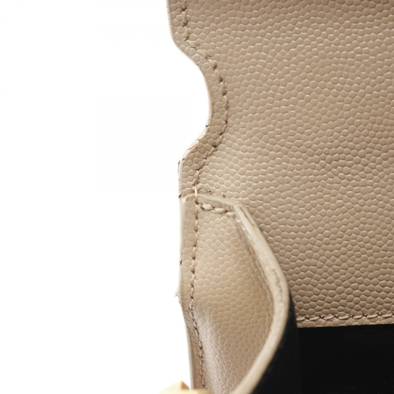 SAINT LAURENT PARIS Cassandra 肩挎斜背包 623931 皮革 米色-5