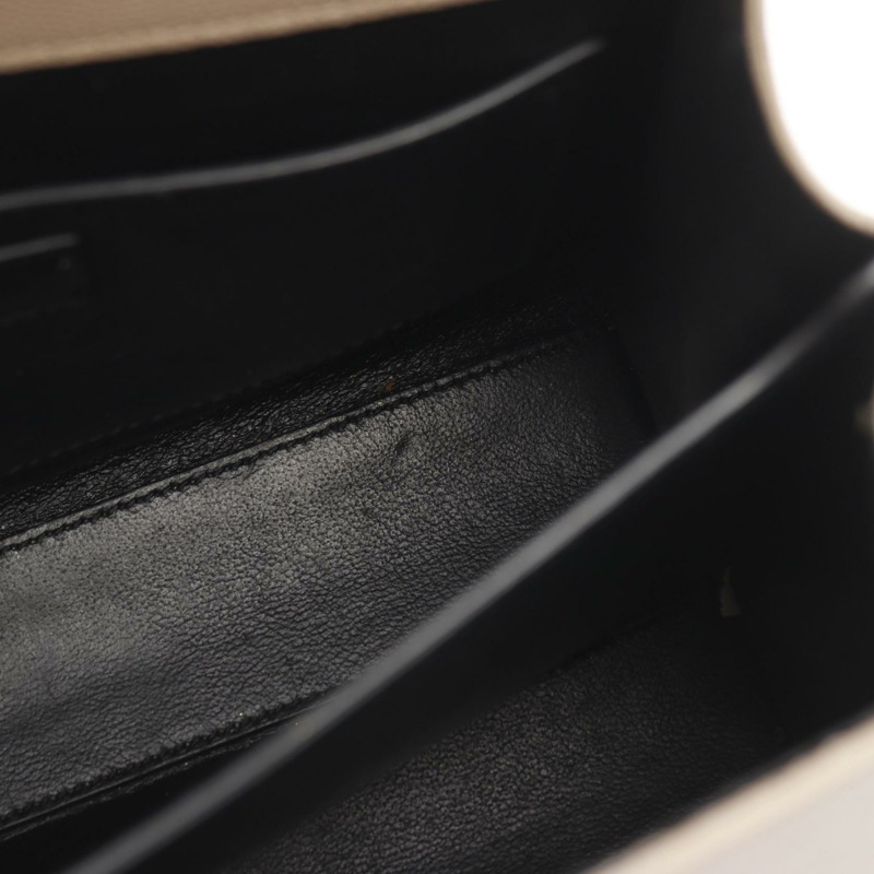 SAINT LAURENT PARIS Cassandra 肩挎斜背包 623931 皮革 米色-11