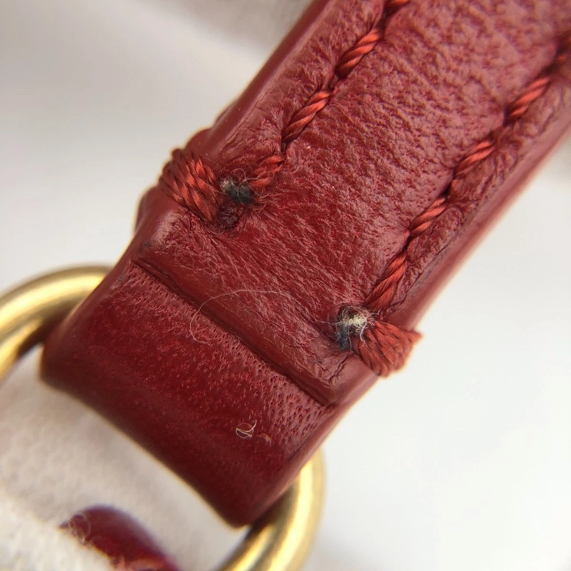 Chanel香奈兒埃及風水桶包，紅色小牛皮，金色五金-11