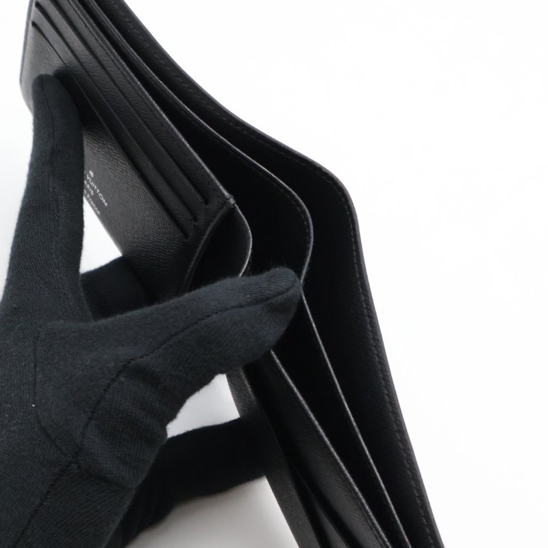 LOUIS VUITTON 雙折短夾 - 灰老花-4