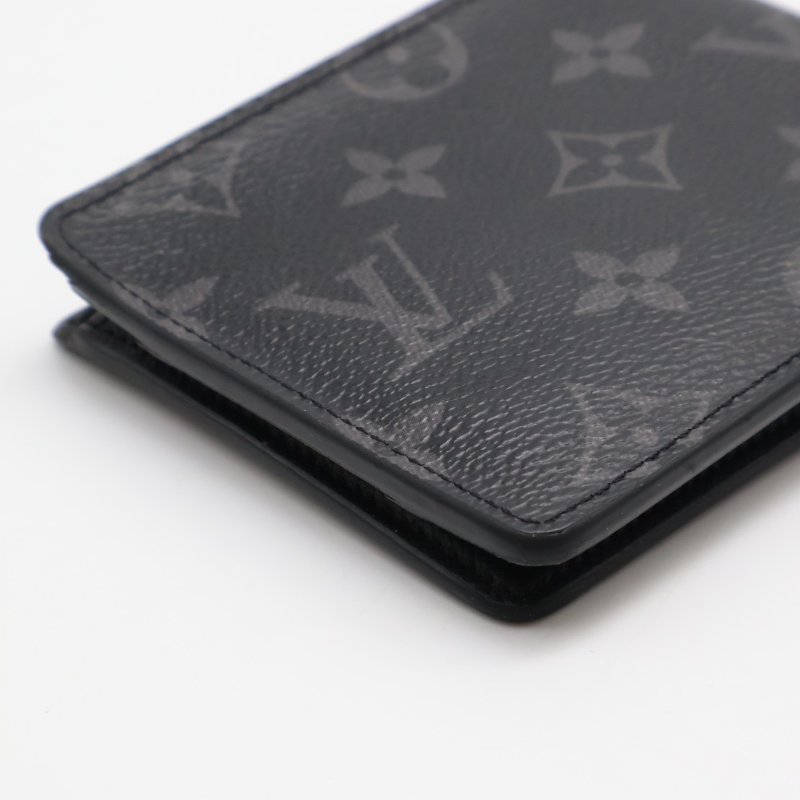 LOUIS VUITTON 雙折短夾 - 灰老花-8