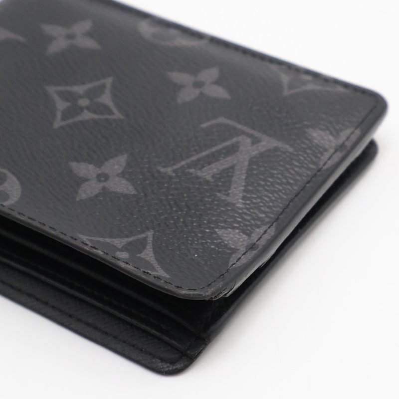 LOUIS VUITTON 雙折短夾 - 灰老花-9