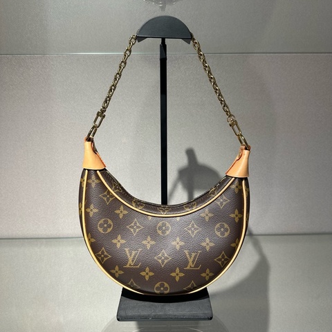 LOUIS VUITTON Loop 经典老花 月亮包豌豆包腋下包手提单肩包