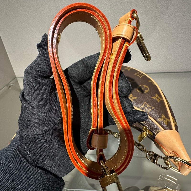 LOUIS VUITTON Loop 经典老花 月亮包豌豆包腋下包手提单肩包-7