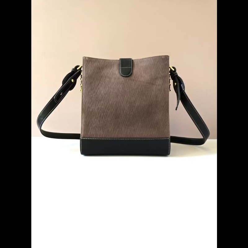 【LA LUNE】絕版古董包 Loewe拼色蛇骨包側背包 斜孭包 中古包 皮革包 單肩包-4