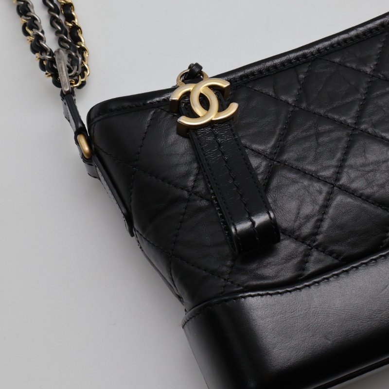 CHANEL 雙鍊條流浪包 - 小號黑-3