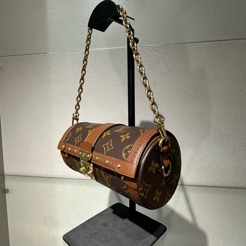 LOUIS VUITTON Papillon Trunk 老花链条S-lock锁扣 腋下包手提包单肩包斜挎包-3