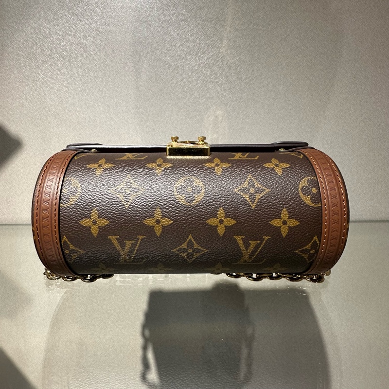 LOUIS VUITTON Papillon Trunk 老花链条S-lock锁扣 腋下包手提包单肩包斜挎包-5