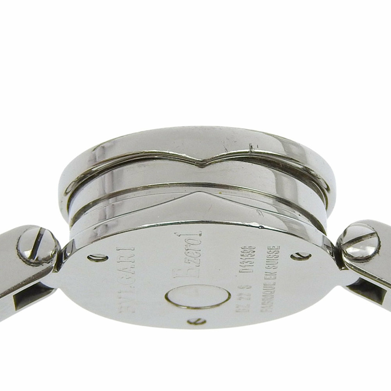 寶格麗 Bzero1 女士腕錶,型號 BZ22SS,不鏽鋼錶殼,石英機芯,指針式顯示,黑色錶盤。-4