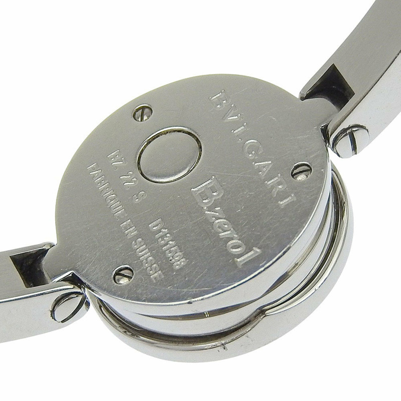 寶格麗 Bzero1 女士腕錶,型號 BZ22SS,不鏽鋼錶殼,石英機芯,指針式顯示,黑色錶盤。-5