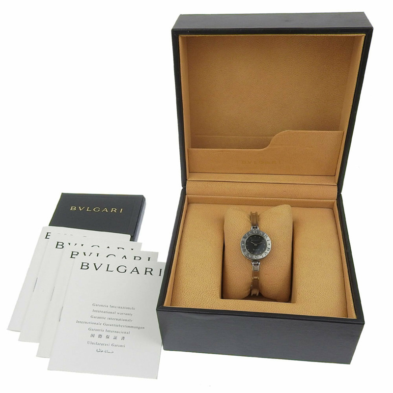 寶格麗 Bzero1 女士腕錶,型號 BZ22SS,不鏽鋼錶殼,石英機芯,指針式顯示,黑色錶盤。-7