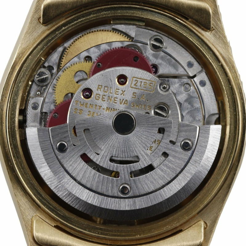 勞力士 Datejust 腕錶,型號 2135,69178ZS,18K 黃金錶殼,鑲嵌藍寶石和鑽石,自動上鍊,指針式顯示,女士款-3