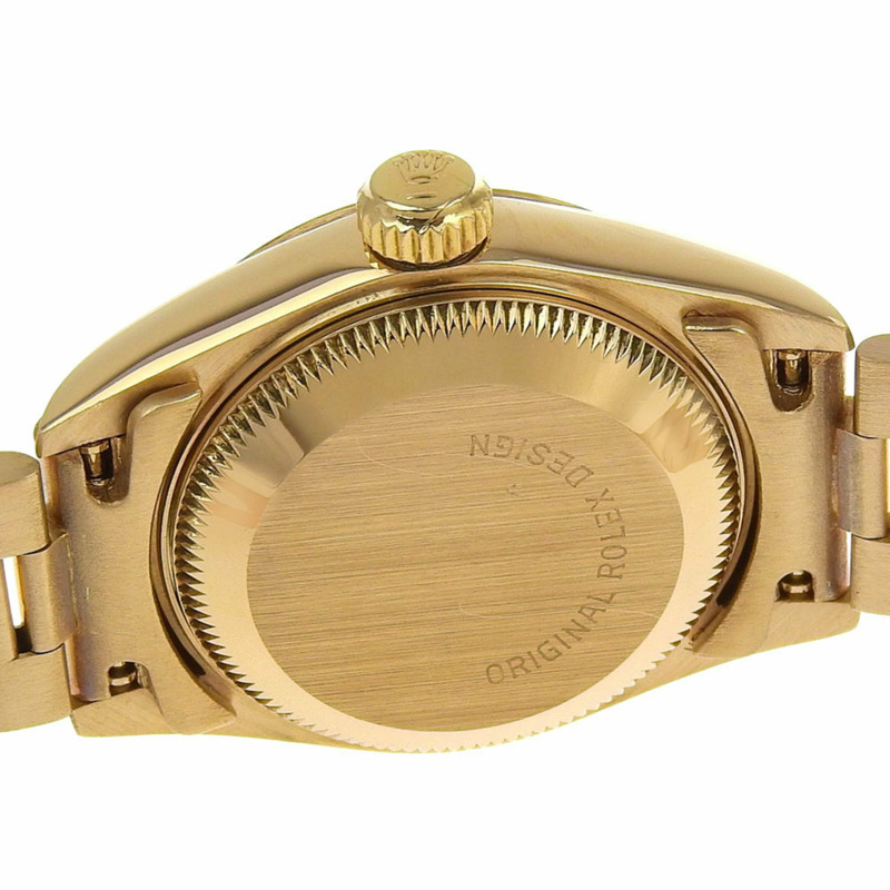 勞力士 Datejust 腕錶,型號 2135,69178ZS,18K 黃金錶殼,鑲嵌藍寶石和鑽石,自動上鍊,指針式顯示,女士款-7