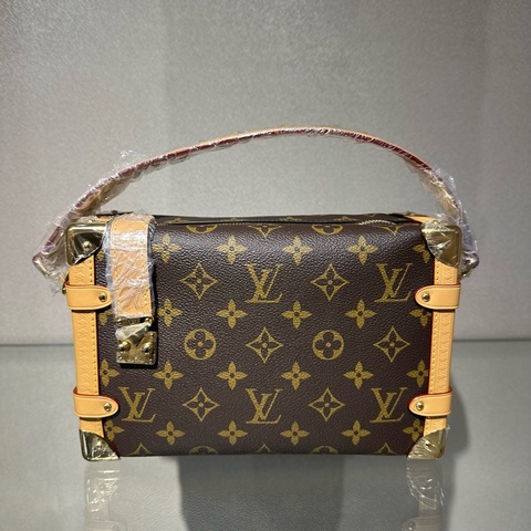 LOUIS VUITTON SIDE TRUNK 经典老花 软盒子单肩斜挎手提包