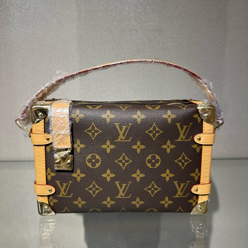 LOUIS VUITTON SIDE TRUNK 经典老花 软盒子单肩斜挎手提包-0