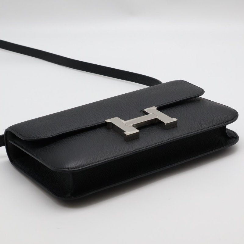 HERMES Constance elan 24 - 黑銀 W-6