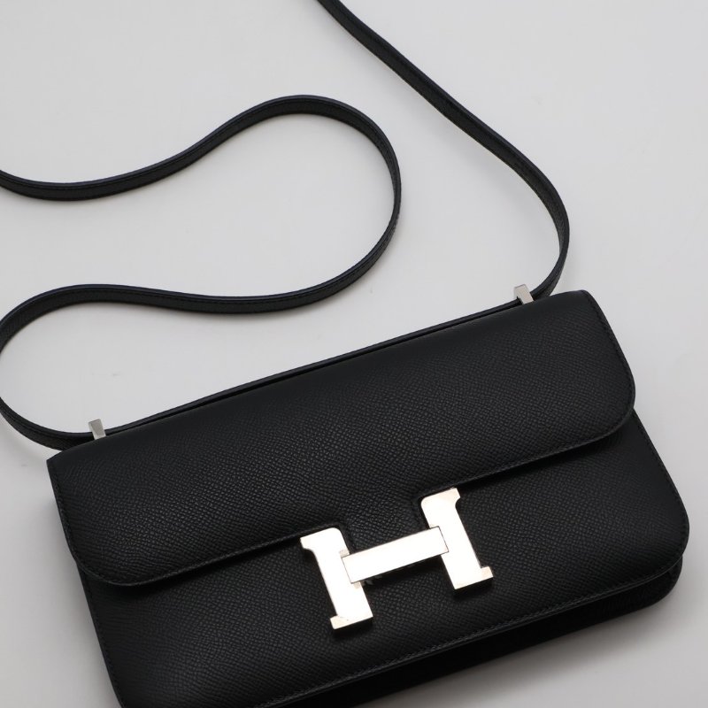 HERMES Constance elan 24 - 黑銀 W-10