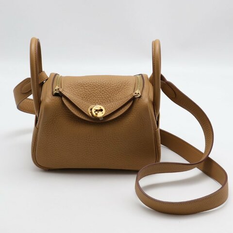 HERMES Mini lindy -  餅乾金 U