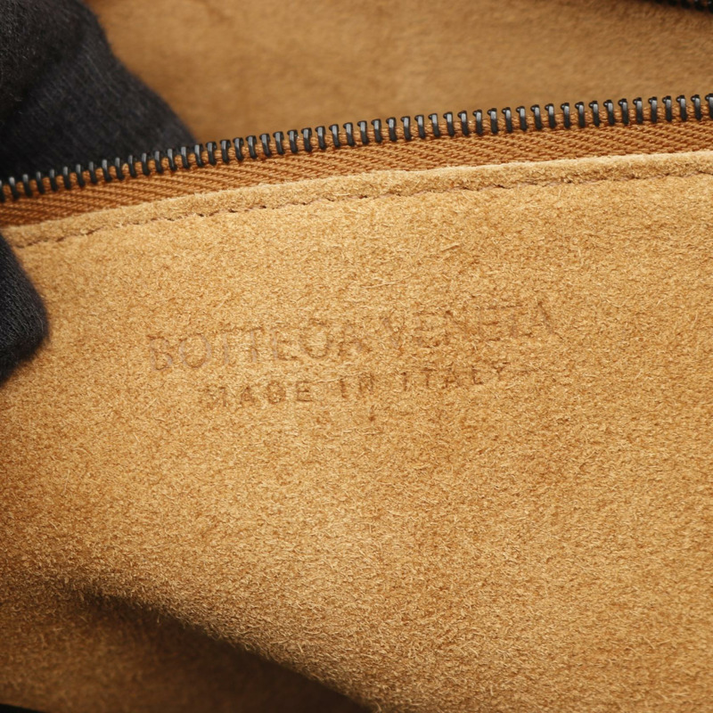 BOTTEGA VENETA Arco 大號 Maxi Intrecciato 手提包 608608 皮革黑色 BV-4