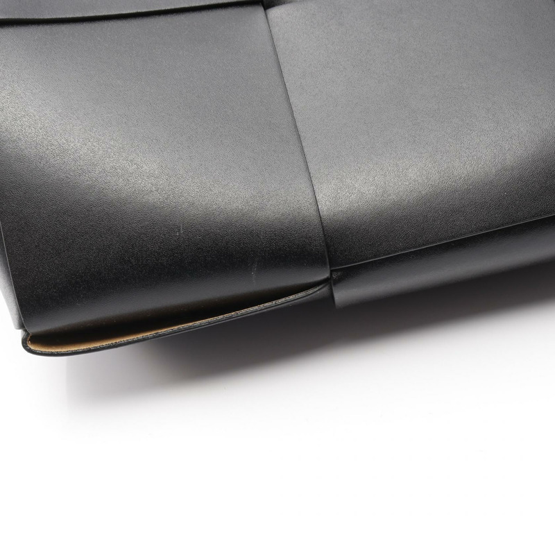 BOTTEGA VENETA Arco 大號 Maxi Intrecciato 手提包 608608 皮革黑色 BV-8