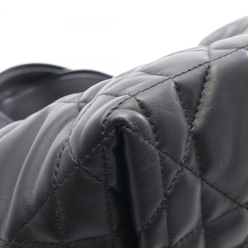 Christian Dior Toujours 中型手提包,Macrocannage 皮革,黑色,二手,女士款-4