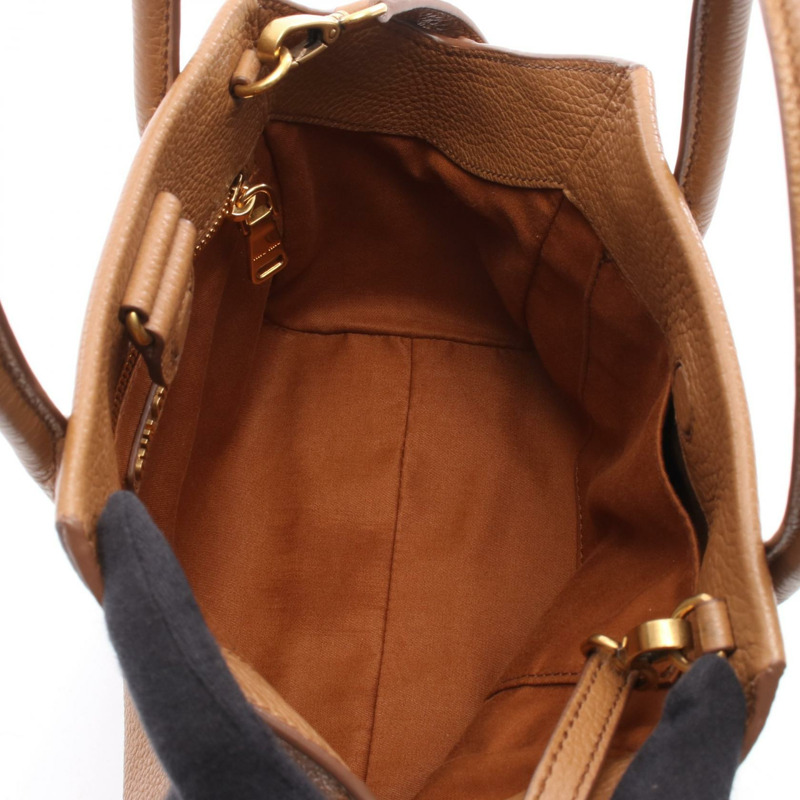 Miu Miu Vitterodino 棕色皮革單肩斜挎包,二手女款-2