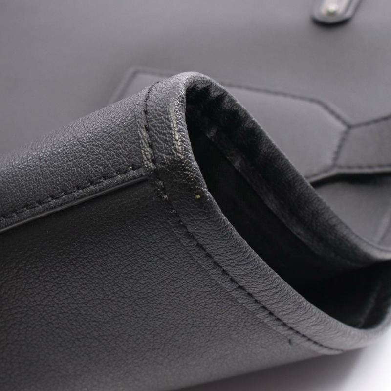 SAINT LAURENT PARIS 肩背手提包 460116 黑色皮革 二手 女士-6