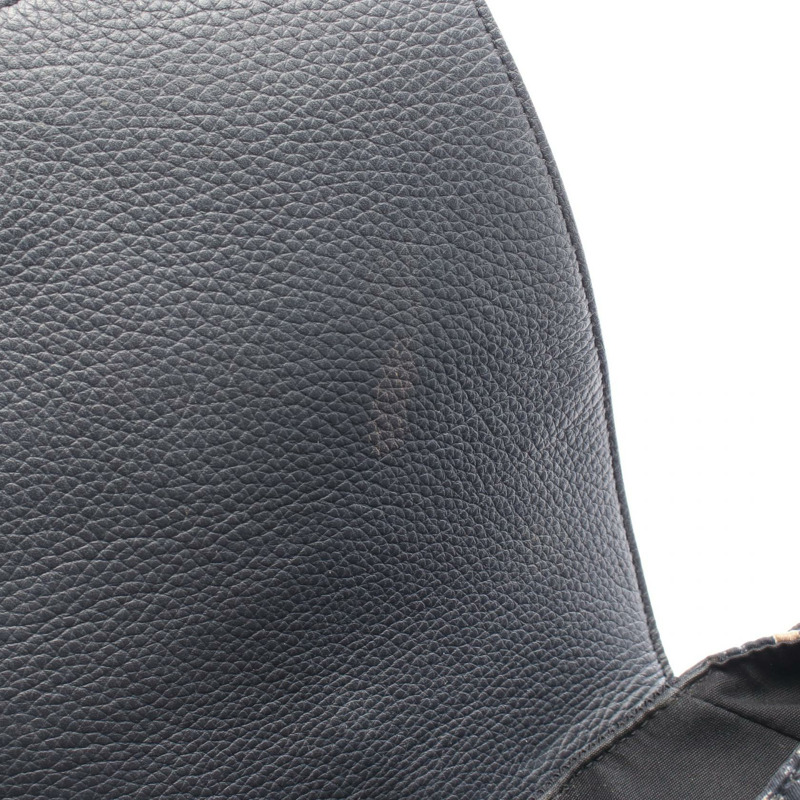 Christian Dior Oblique 雙肩包尼龍皮革米色海軍藍二手女款-7