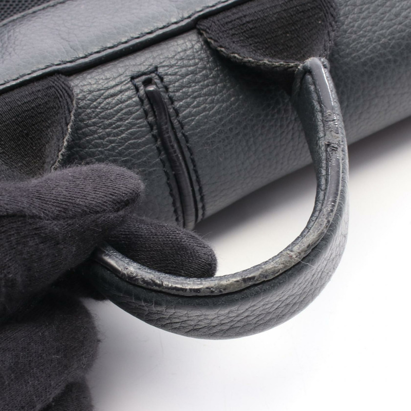 Christian Dior Oblique 雙肩包尼龍皮革米色海軍藍二手女款-10