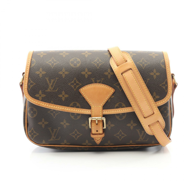 路易威登 Sologne 單肩斜背包 M42250 Monogram 皮革 棕色 二手-0