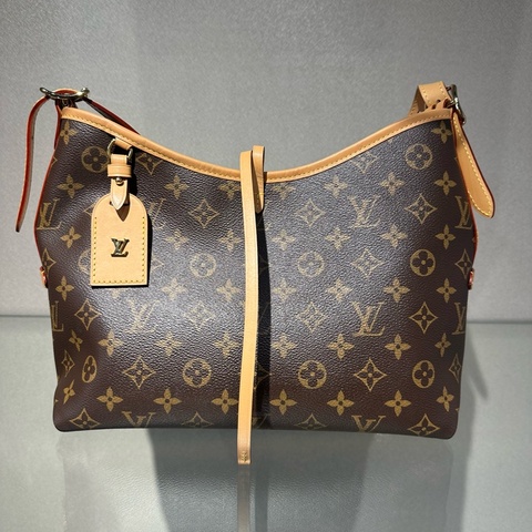 LOUIS VUITTON Carryall PM 经典老花满印购物袋 子母包手提单肩包托特包