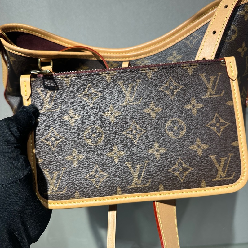 LOUIS VUITTON Carryall PM 经典老花满印购物袋 子母包手提单肩包托特包-8