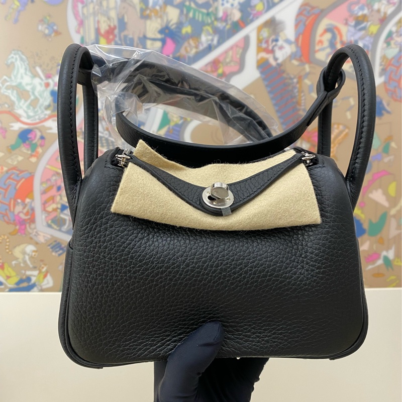 mini Lindy 黑、銀扣-0