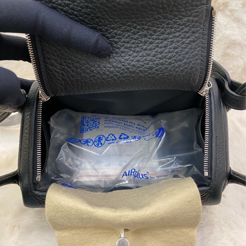 mini Lindy 黑、銀扣-5