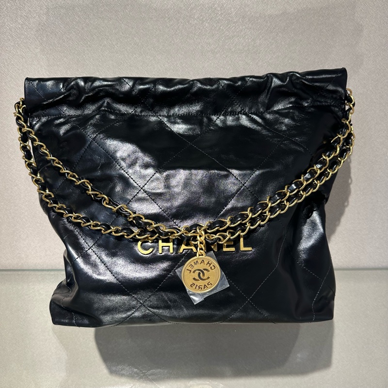 CHANEL香奈儿 22Bag 油蜡皮 托特包Tote包购物袋手提包单肩包-0