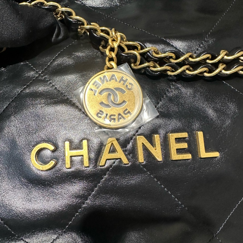 CHANEL香奈儿 22Bag 油蜡皮 托特包Tote包购物袋手提包单肩包-6