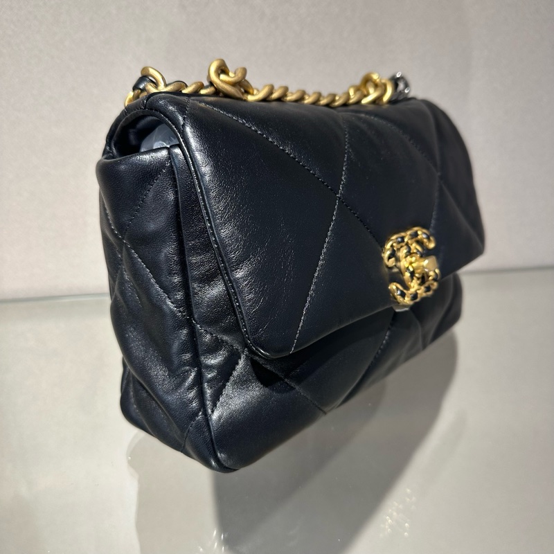 CHANEL香奈儿 19Bag 菱格金扣 单肩斜挎包-1