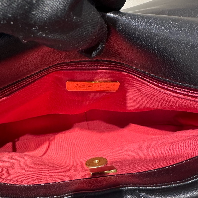 CHANEL香奈儿 19Bag 菱格金扣 单肩斜挎包-7