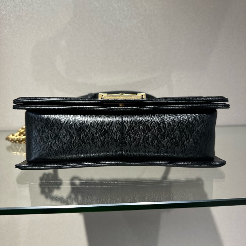 CHANEL香奈儿 Leboy 金扣菱格 单肩包斜挎包-4