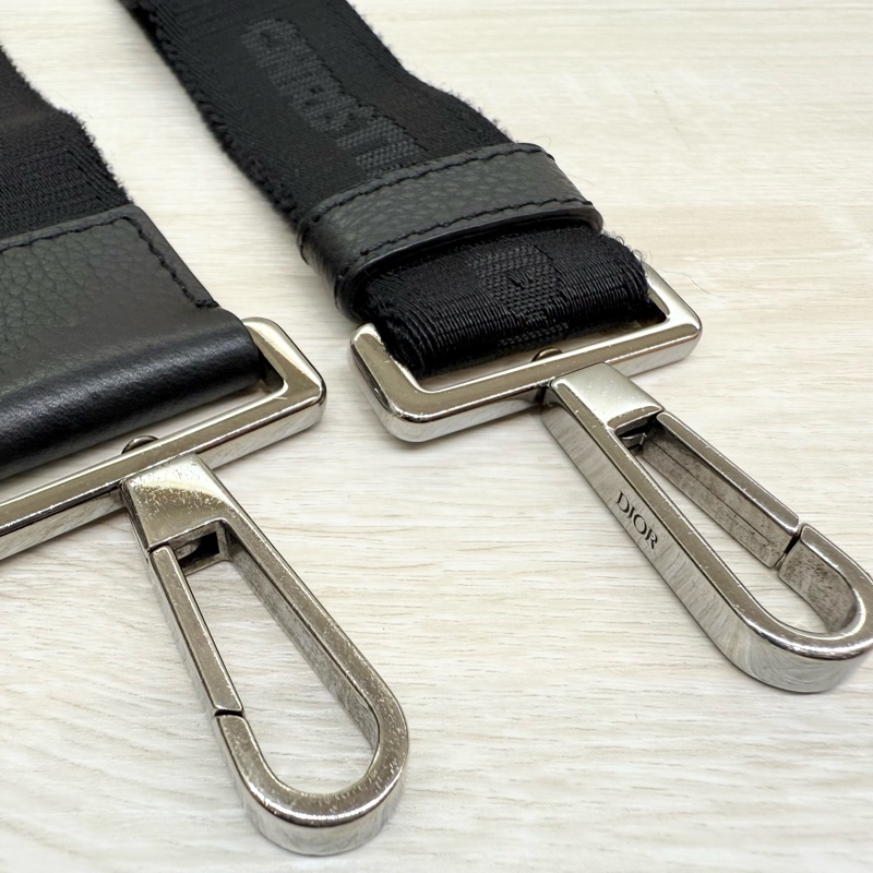 DIOR藍色緹花布銀釦Safari雙拉鏈郵差側背包1ESPO297YKY-14