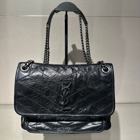SAINT LAURENT圣罗兰 YSL Niki 黑标 斜挎包单肩包