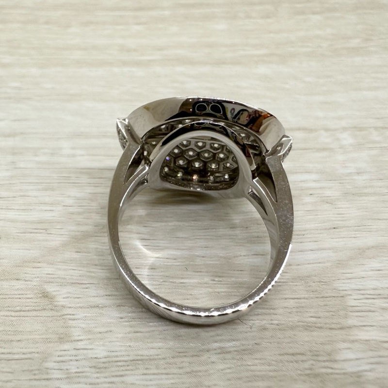 cartier Himalia白K金圓形滿鑽戒指N4192200-3