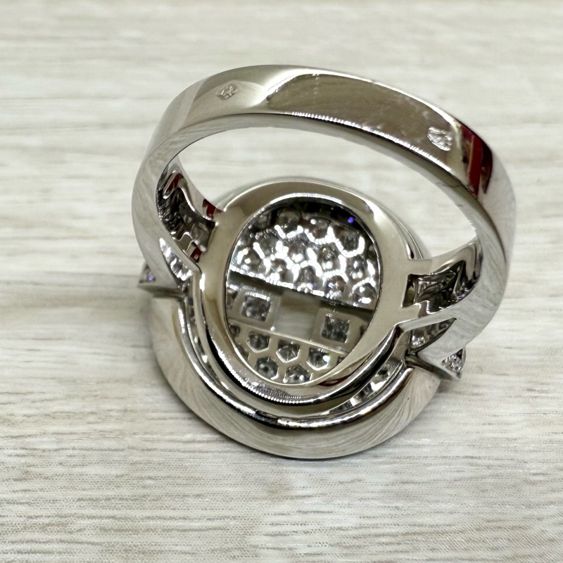 cartier Himalia白K金圓形滿鑽戒指N4192200-4