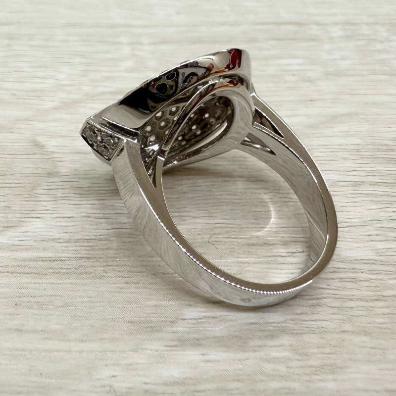 cartier Himalia白K金圓形滿鑽戒指N4192200-5