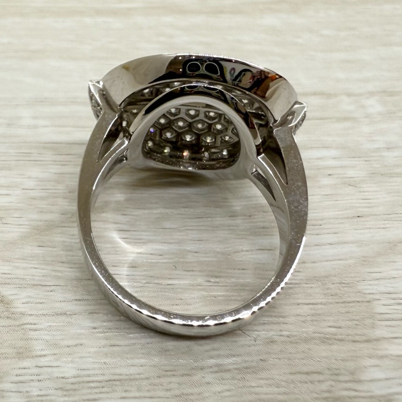 cartier Himalia白K金圓形滿鑽戒指N4192200-10