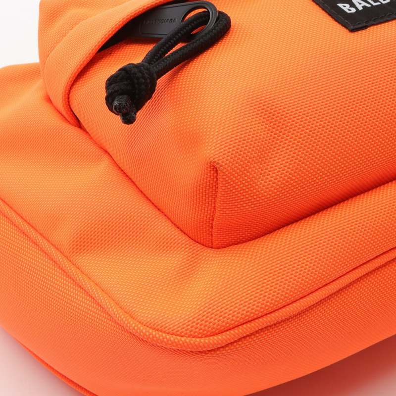 BALENCIAGA RAVER 中型鏈條單肩包 741080 2AACN 橙色帆布 二手 女士-5