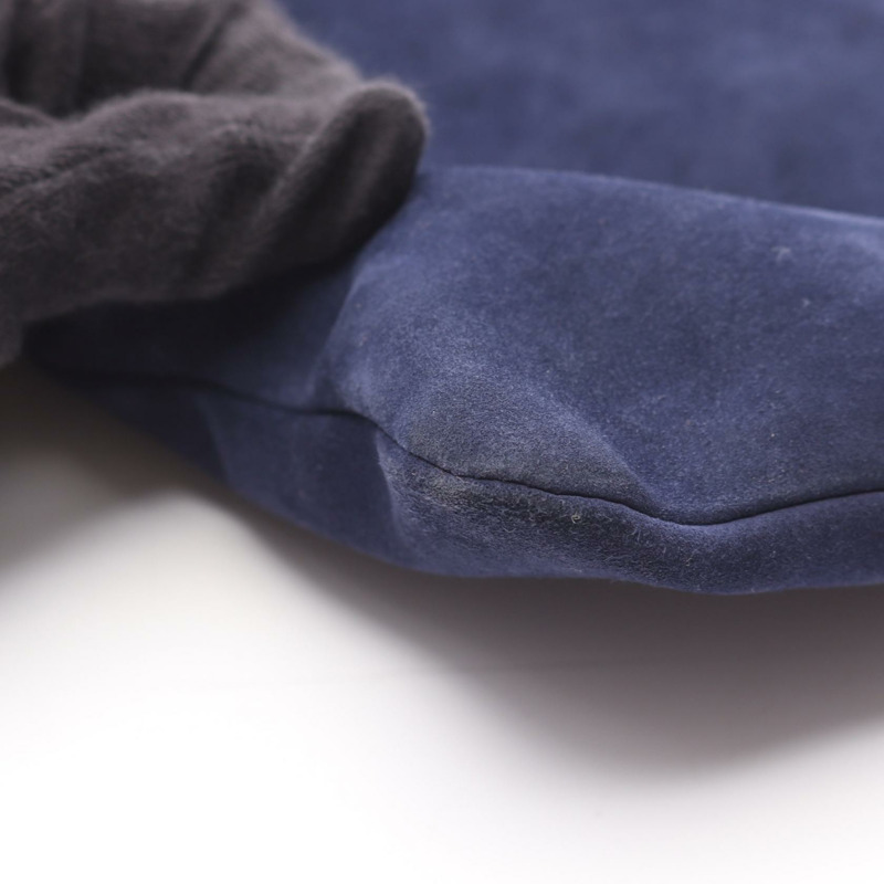 Miu Miu 女士單肩包 5BG011 麂皮海軍藍-6