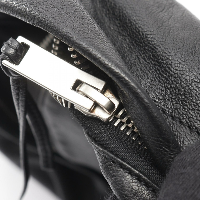 SAINT LAURENT PARIS 城市雙肩包 462807 皮革帆布 黑色 二手-9