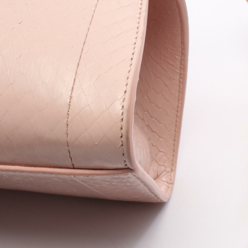 Salvatore Ferragamo HUG Hug 迷你手提包,異國皮革,粉紅色,二手女款-5